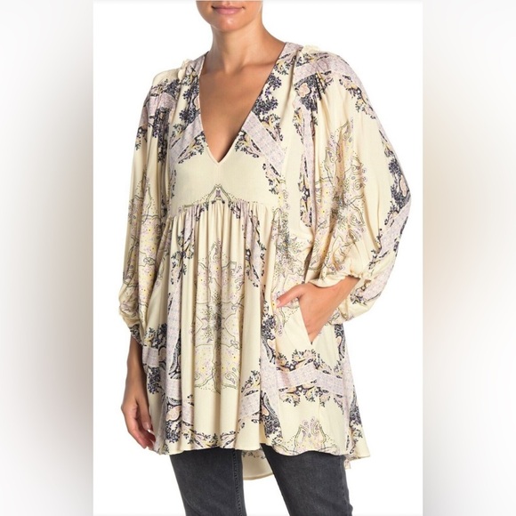 Free People dress Tunic Girl Talk Tunic shirt dress - Picture 2 of 15
